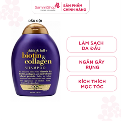 Dầu gội đầu OGX Thick&full+biotin&collagen shampoo 385ml