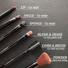 Vacosi Bộ cọ My Darling Black (6 item) # Màu đen