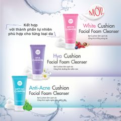 Bọt rửa mặt trắng da Cathy Doll White Cushion Facial Foam Cleanser 120ml