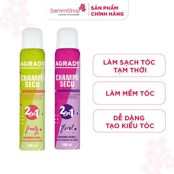 Agrado Dầu gội xả khô 200ml