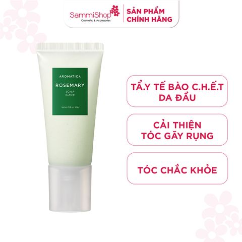 AROMATICA Tẩy tế bào chết cho da đầu Rosemary Scalp Scrub 165g