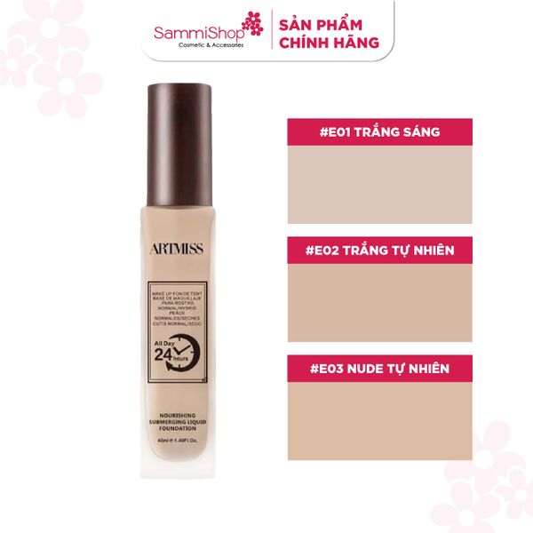 Artmiss Kem nền 24h Nourishing Submerging Liquid Foundation 40ml