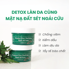 Axis-Y Mặt nạ dưỡng da Mugwort Pore Clarifying Wash Off Pack 100ml