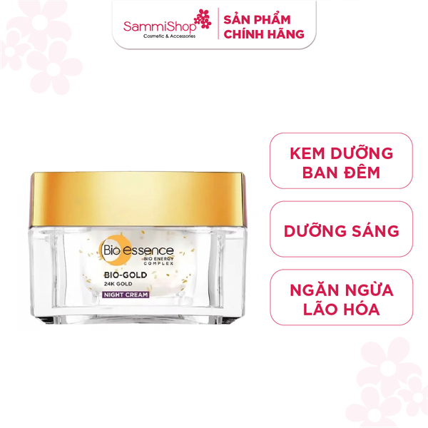 Bio-Essence Kem dưỡng Gold Night Cream 40g