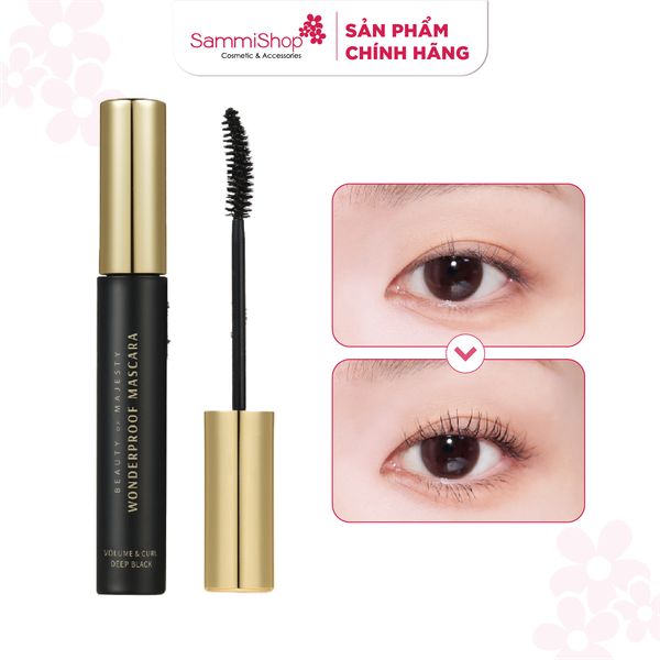 BOM Chuốt mi Wonderproof Mascara Volume&curl #01 Deep Black 8g