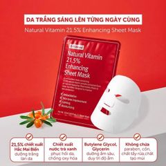 By Wishtrend mặt nạ giấy Natural Vitamin 21.5% Enhancing Sheet Mask 23ml
