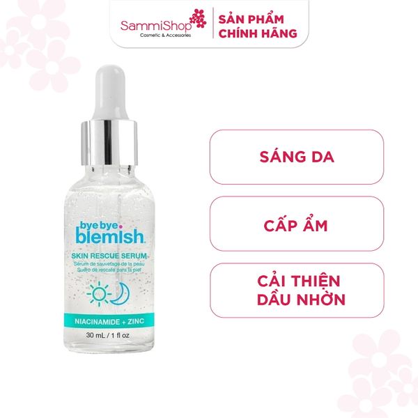 Bye bye Blemish Tinh Chất 9,9 % Niacinamide Skin Rescue Serum 30ml