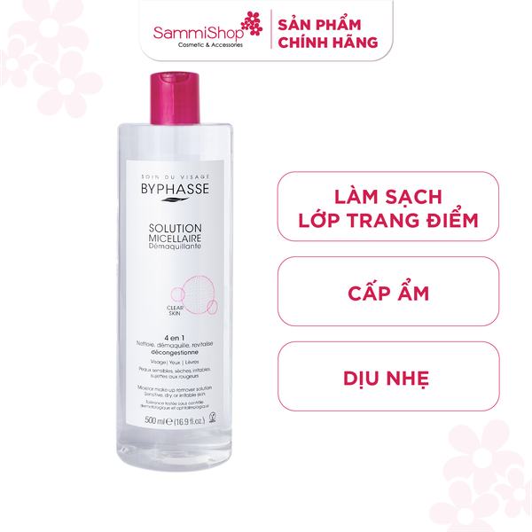 Byphasse Nước tẩy trang Solution Micellaire Démaquillante 500ml