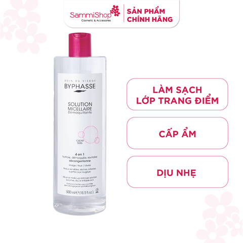 Byphasse Nước tẩy trang Solution Micellaire Démaquillante 500ml