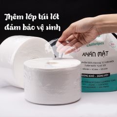 Cuộn khăn mặt khô Chillwipes Facial and Hand Disposable Cleansing Towel 80khăn/Cuộn