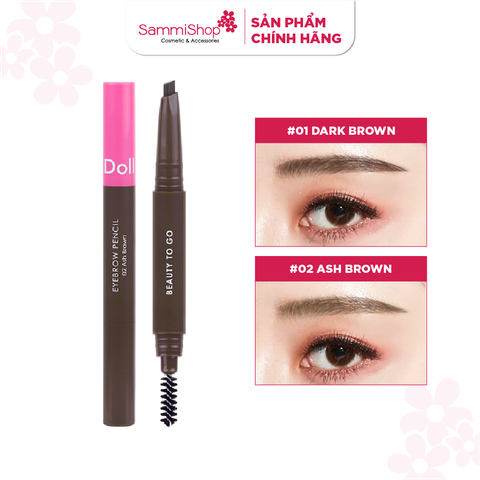 Chì kẻ mày Cathy Doll Beauty To Go Economy Eye Brow Pencil 0.16g