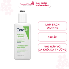 Cerave Sữa rửa mặt da khô, da thường Hydrating Cleanser