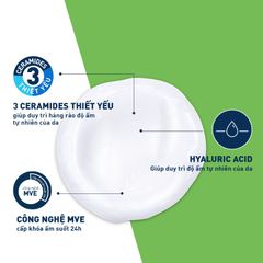 Cerave Sữa rửa mặt da khô, da thường Hydrating Cleanser