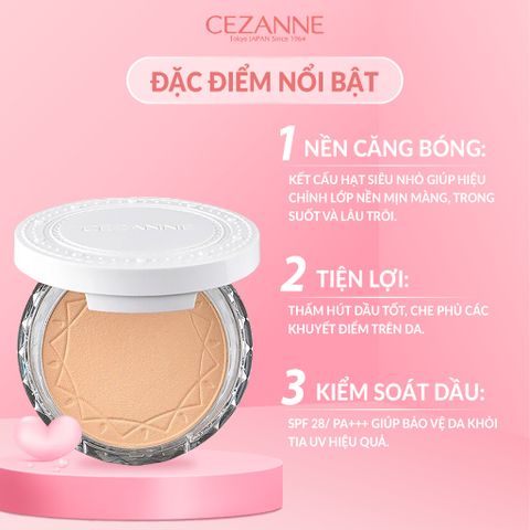 Cezanne Phấn Phủ UV #01 Clear Face Powder 10g