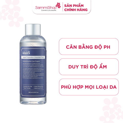 Dear, Klairs nước hoa hồng Supple Preparation Unscented Toner 180mL