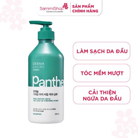 Derma & More Dầu gội chăm sóc da đầu ngứa Panthenol soothing scalp care shampoo 600ml