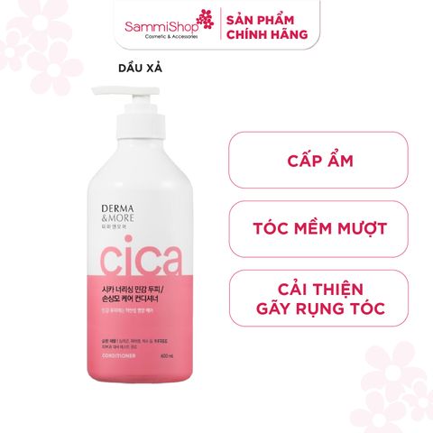 Derma & More Dầu xả chăm sóc tóc hư tổn Cica Nourishing conditioner 600ml