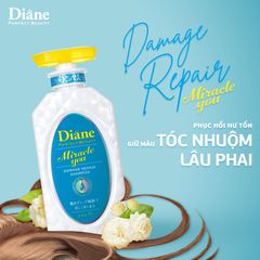 Bộ sản phẩm Moist Diane dầu gội - dầu xả Miracle You Damage Repair phục hồi cho tóc nhuộm 450ml