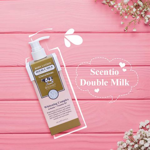 Scentio Dưỡng thể trắng da Double Milk Triple White 250ml