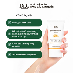 Dr.G Kem chống nắng Brightening Up Sun+ SPF50+ PA+++ 50ml