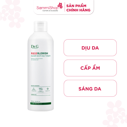 Dr.G Nước hoa hồng R.E.D Blemish Clear Soothing Toner 300ml