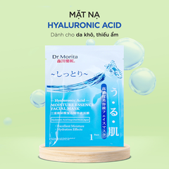 Dr.Morita Mặt nạ giấy Hyaluronic Acid Moisture Essence Facial Mask 25g/m (5m)