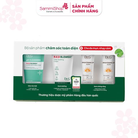 Dr.G Bộ sản phẩm chăm sóc toàn diện Skincare kit for sensitive and acne skin