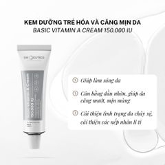 DrCeutics Kem dưỡng Basic Vitamin A Cream 150.000 IU 35g