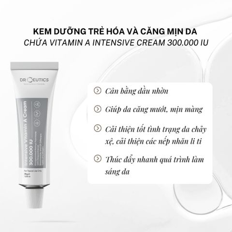 DrCeutics Kem dưỡng Intensive Vitamin A Cream 300.000 IU 35g