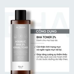 DrCeutics Nước cân bằng da Aqualic BHA 2% Toner