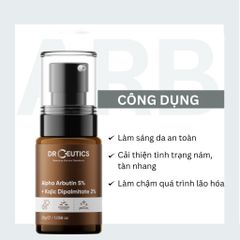 DrCeutics Tinh chất Alpha Arbutin 5% + Kojic Dipalmitate 2% 30g