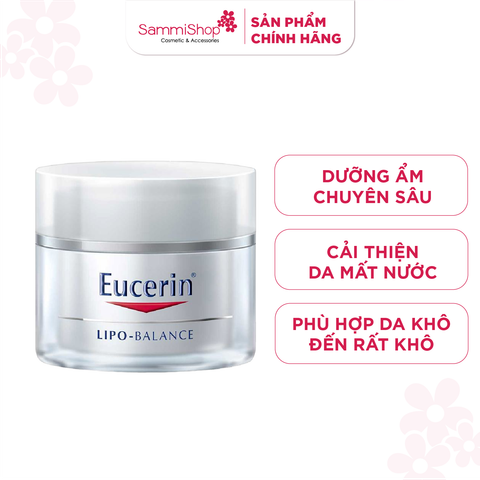 Eucerin Kem dưỡng  Sensitive Skin Lipo-Balance 50ml