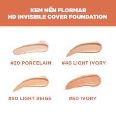 Flormar Kem nền HD Invisible Cover Foundation