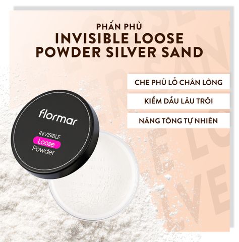 Flormar Phấn phủ Invisible Loose Powder Silver Sand 18g