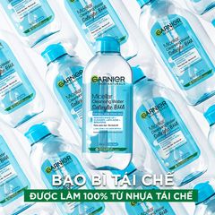 Garnier Nước tẩy trang Micellar Cleansing Water Salicylic BHA 400ml