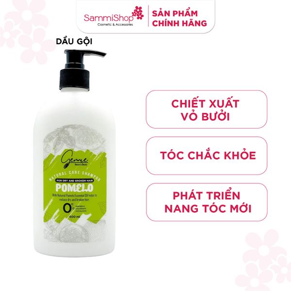 Gennie Dầu gội Natural Care shampoo Pomelo for Dry and Broken Hair 400ml