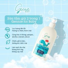 Gennie Tắm Gội Baby 2in1 for Baby 400ml