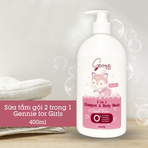 Gennie Tắm gội Baby 2in1  for Girl  400ml