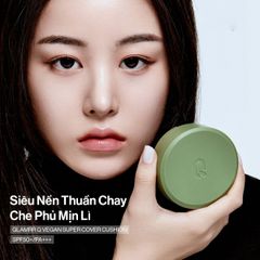 GLAMRR Q Phấn nước trang điểm VEGAN SUPER COVER CUSHION 15g