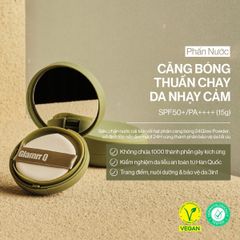 GLAMRR Q Phấn nước trang điểm VEGAN SUPER GLOW CUSHION 15g