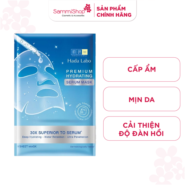 Hadalabo Mặt nạ giấy Premium Hydrating Serum Mask 23g