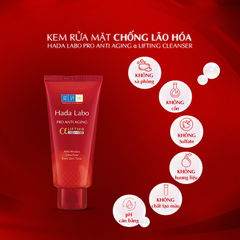 Hadalabo Kem rửa mặt Pro Anti Aging α Lifting Cleanser 80g