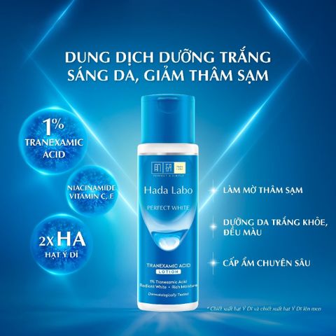 Hadalabo Dung dịch dưỡng trắng Perfect white Tranexamic Acid Lotion 170ml