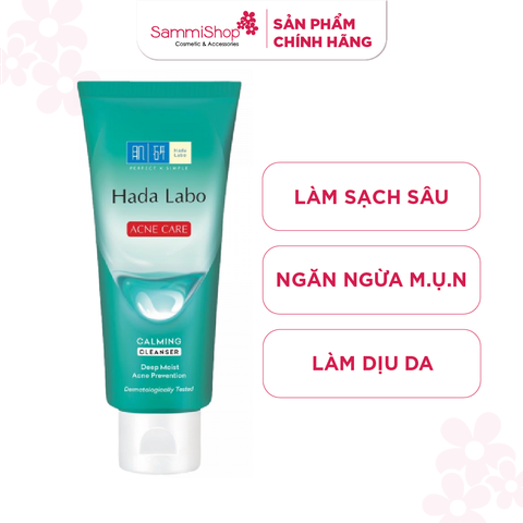 Hadalabo Sữa rửa mặt Acne Care Calming Cleanser 80g