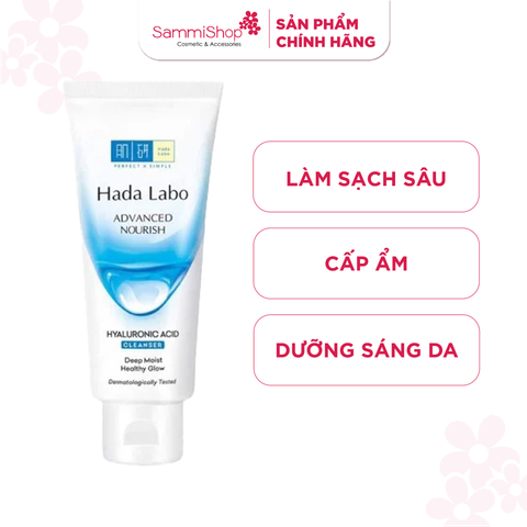 Hadalabo Sữa Rửa Mặt Advanced Nourish Hyaluronic Acid Cleanser 80g