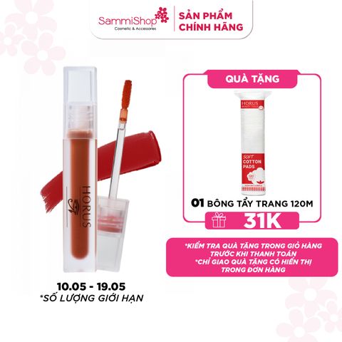 [10.05 - 19.05] Horus Son Kem Soft Matte Velvet Lipcream 01 RoseWood + 02 Burgundy Red