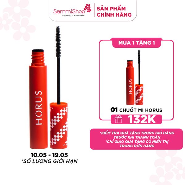 [10.05 - 19.05] MUA 1 TẶNG 1 HORUS Chuốt mi LONG LOCKING WATERPROOF MASCARA 6g 01. BLACK