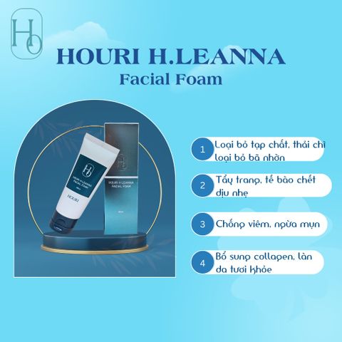 Houri Sữa rửa mặt H.Leanna Facial Foam 100ml