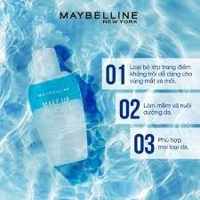 Maybelline Makeup Remover Lip & Eye 150ml - mới