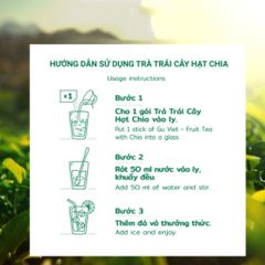 Just Viet Trà trái cây hạt chia 20g x10 gói